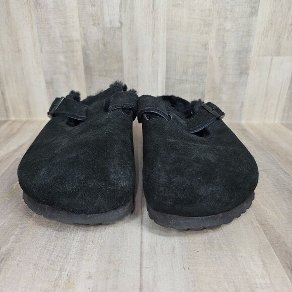 Birkenstock Size 39 Boston Shearling Leather Clogs - Picture 3 of 13